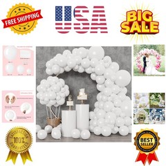 129pcs White Balloons Different Sizes 18 12 10 5 Inch for Garland Arch, Latex…