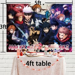 Jujutsu Kaisen Personalised Custom Banner Backdrop Party Supplies Birthday Gift