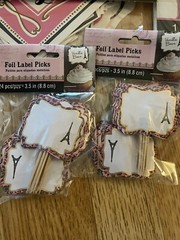 Paris decorations birthday baby shower graduation party supplies pink -lot of 4