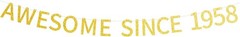 Awesome Since 1958 Banner Pre-strung Happy 68th Birthday Banner Gold Glittery…