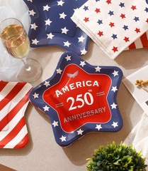 Winoo Design 48PCS 4th of July Plates and Napkins Sets 9 Inches, Assortment