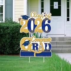 Graduation Decorations Class of 2026, Large Size Graduation Yard Signs,