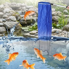Soft Mesh Fish Net for Safe Transfer Featuring Aluminum Handle and ABS Grip