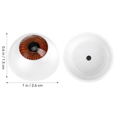 8PCS Hollow Felt Eyeballs- Halloween Eyes Props for Cosplay Party Realistic Mask