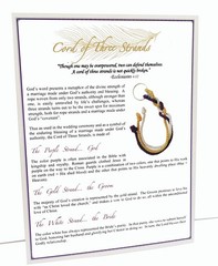 Pro A Stunning Cord Of Three Strands Wedding Knot With Ceremony Card