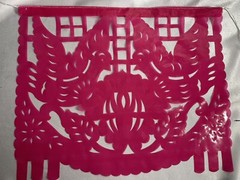 2 Pack 10 Pieces Papel Picado Plastic Papel Picado 16’ Mexican Papel Picado