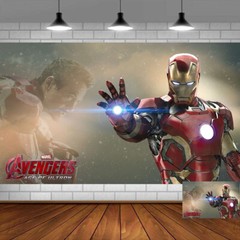 Iron Man Party Supplies Poster Backdrop Banner Background 5x3ft Birthday Gift