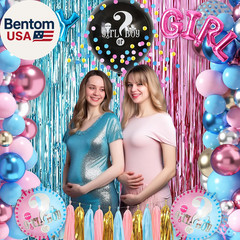 109Pcs Gender Reveal Decorations Boy or Girl Gender Reveal Party Supplies Includ