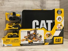 CAT Construction Trucks Little Machines Birthday Party Toppers w/ Plates & Cups