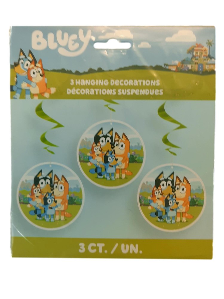 Bluey Hanging Swirls Decorating Kit 3 Ct