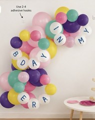 Birthday Era Ballon Arch Kit for Birthday Party Decor – 44 Balloons W/ Letters