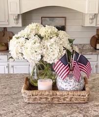 New! 4 Mini American Flag Stars & Stripes Party Decorations USA Decor July 4th