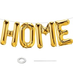 40 Inch Gold HOME Balloon Letters for Housewarming Party Gold – Home