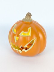 LED Light-Up Orange Halloween 5″ Mini Pumpkin Jack O Lantern Table Decor Lamp
