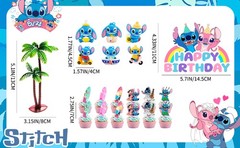 20 Pcs Stitch Cake Decoration Favors Stitch Birthday Party Cake Topper Supplies
