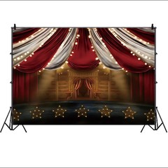 Red Circus Tent Backdrop Carnival Night Theme Party Baby Shower Photo Background