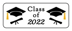 30 Graduation day, class of (current year) mini bubble labels, graduation party