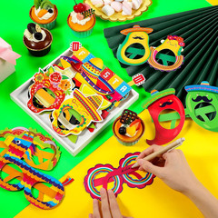 32 Pcs Mexican Fiesta Party Decorations Paper Eyeglasses Taco Cactus Pinata Cinc