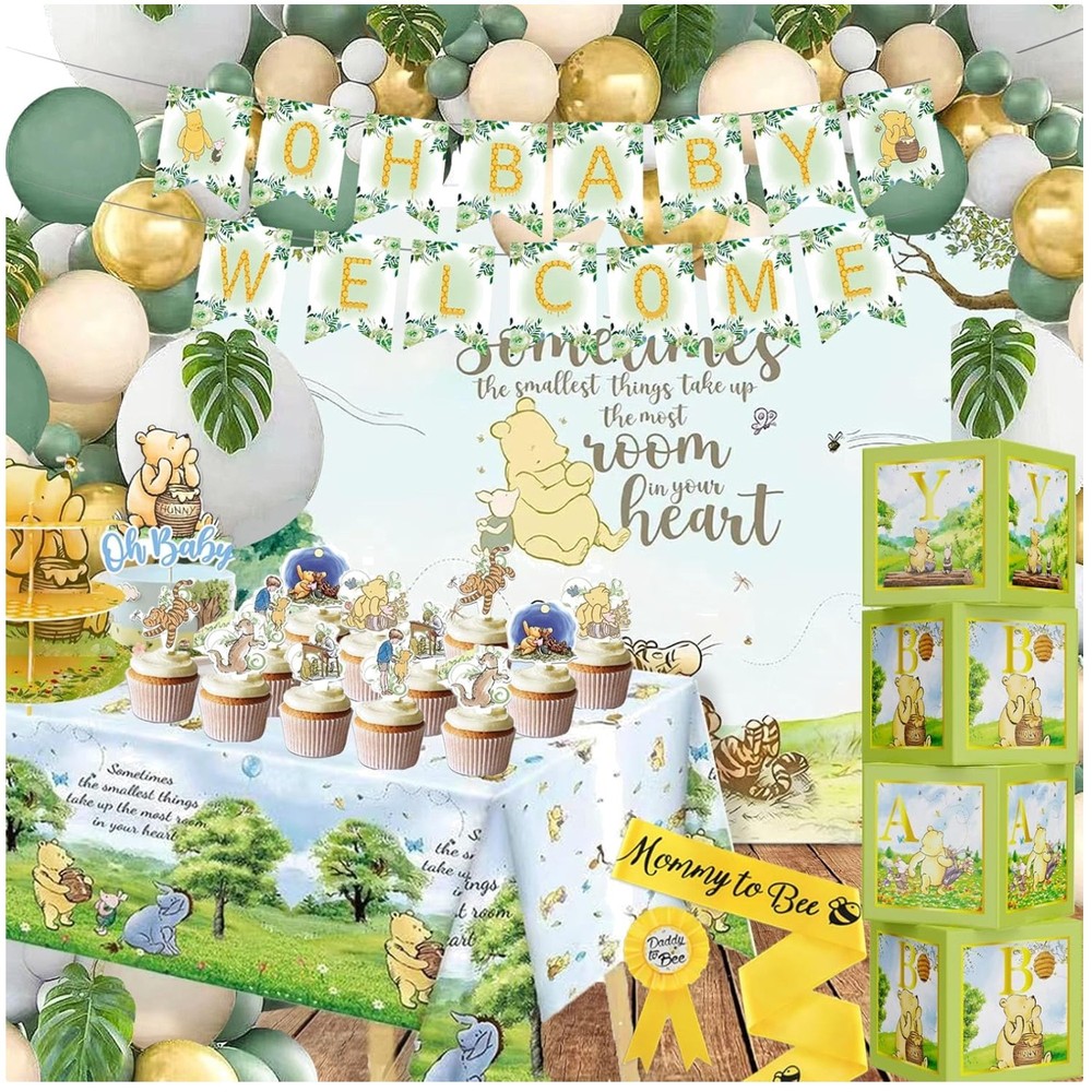 Classic Winnie Bear Shower Party Supplies