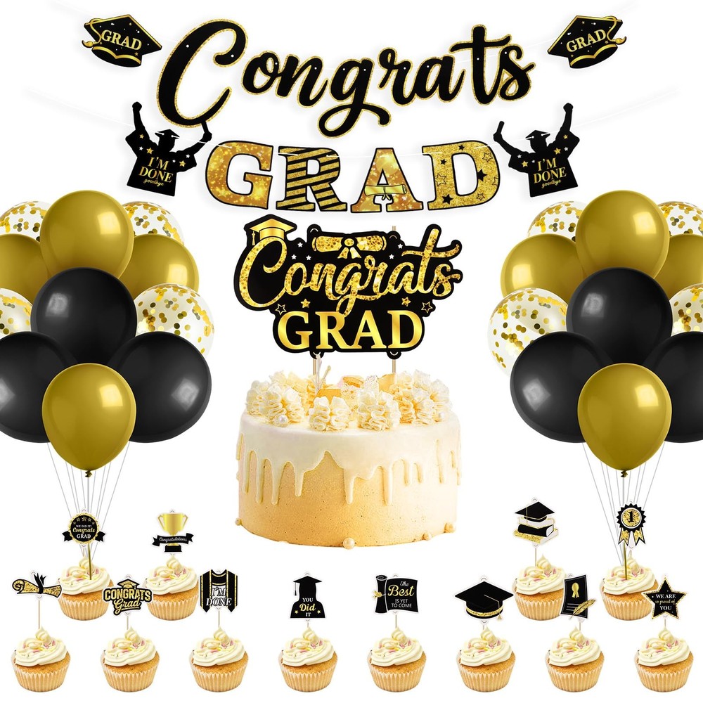 Graduation Decorations Class of 2026 Congratulation Graduations Party Supplie…