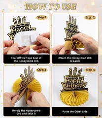 Stylish 60th Birthday Table Centerpieces – 9 Retro Honeycomb Decor Pieces