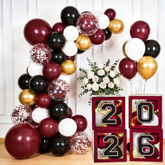 Class of 2026 Graduation Balloon Boxes Set Congrats Grad Party Decor Kit