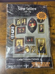 Scene Setters Gothic Mansion Portraits Halloween Hallway Decorations Prop Kit