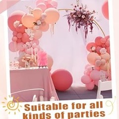 Round Backdrop Stand 8FT Gold Wedding Arch Metal Circle Balloon Arch Stand for