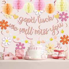 Going Away Party Decorations for Women, Farewell Decorations Party with Rose Gol