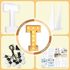 Marquee Light Up Letters 3ft Marquee Letters T