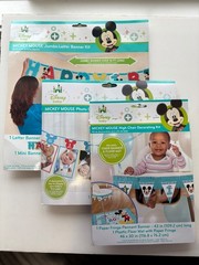 Disney Mickey Mouse 1st Birthday High Chair Kit, Banner Kit, Garland, Tablecloth