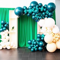 90-Pack Dark Green Balloons – 18/12/10/5 Inch Garland Kit for All Occasions
