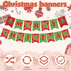 Reusable Merry Christmas Photo Backdrop – 7.48″ x 393″ for Cheerful Celebrations