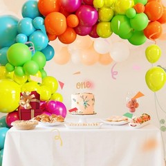Tropical Balloon Arch Kit,119 Pcs Different Size Hawaiian Balloons,Latex Summ…