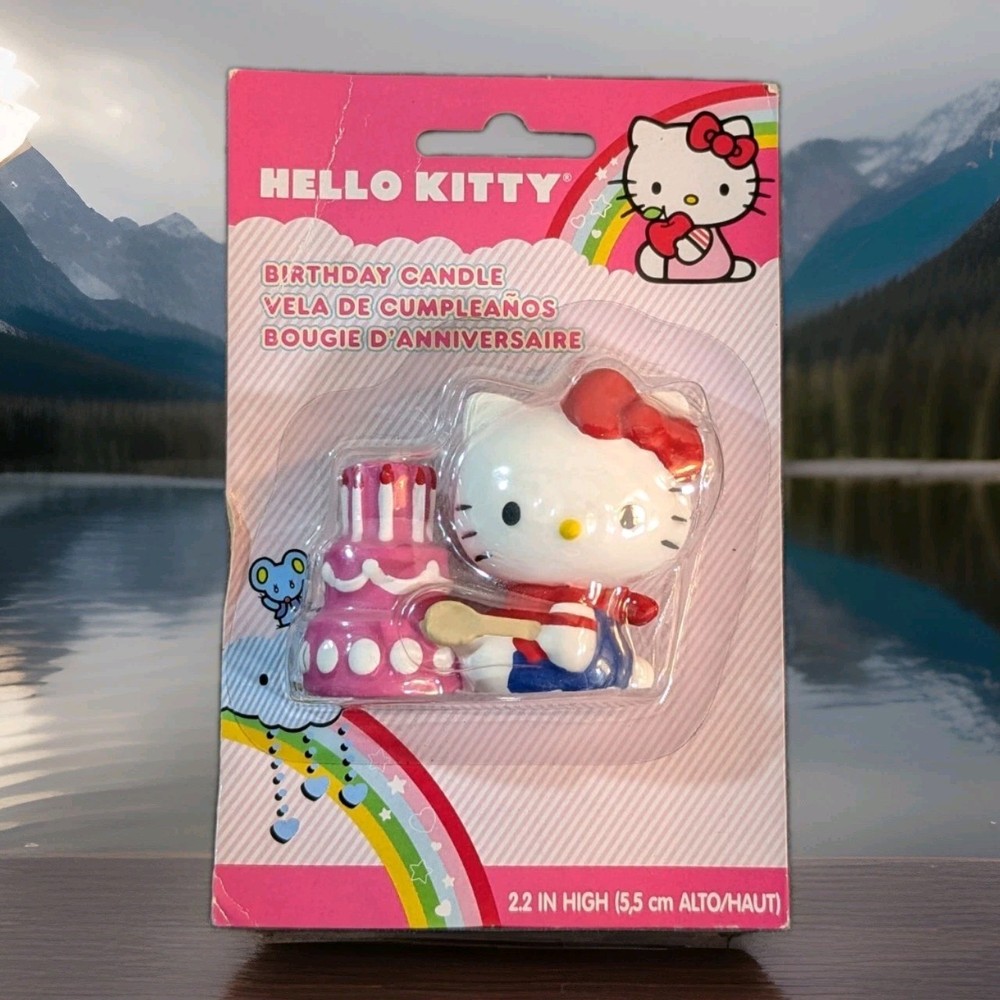 2010 Hello Kitty Birthday Candle By Sanrio Wilton 2.2″ High NIB Sealed HTF