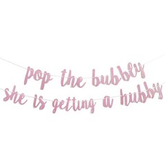 Bachelorette Party Decorations Glitter Rose 1 Count (Pack of 1), Gold