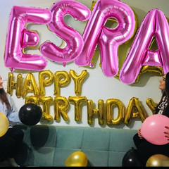 40 Inch Large Rose Red Letter E Balloons – Giant Hot Pink Alphabet Letter Balloo