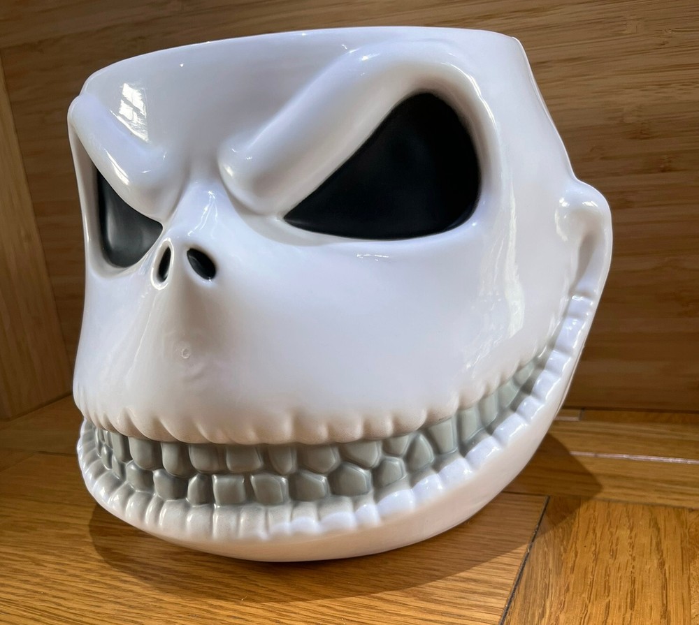 Disney Nightmare Before Christmas Jack Skellington Candy Bowl Skull Halloween