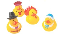 Thanksgiving Rubber Duckies Set of 4 (Free Shipping with 6 Purchases)