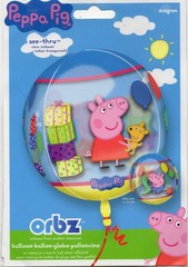 Peppa Pig Orbz See-Thru Clear Foil Balloon 16″ (40cm) Anagram 31261 New