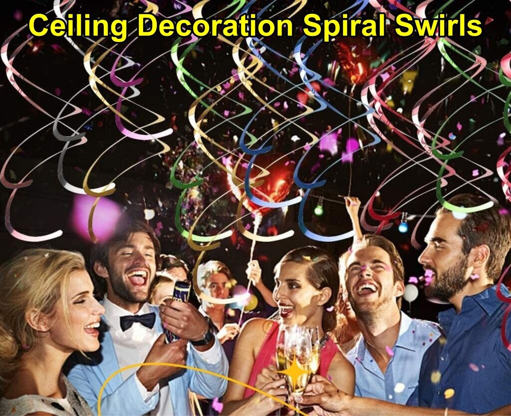 Ceiling Decorations Spiral Swirl for Valentine’s Day, Christmas, Weddings UK