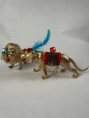 Gold Circus Animals Elephant Cake Topper