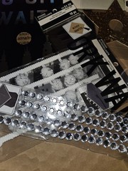 Graduation Cap Decorating 10 Piece Black Gold Silver White Kit Design Bling