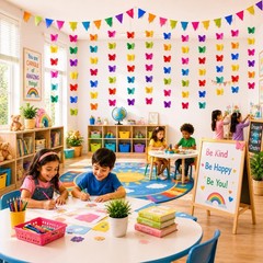 3D Butterfly Garland Decorations, 51 Ft Hanging Butterfly Streamers, 5 Pack C…