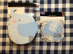 New Elephant It’s A Boy Table Decor and Banner Blue Gray White