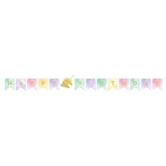Unicorn Happy Birthday Multicolour Bunting Party Hanging Decoration Banners x