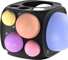 13 Sizes Balloon Sizer Cube Box , Collapsible Balloon Measurement Tool