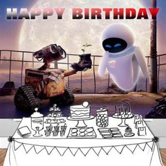 WALL·E and Eve Party Supplies Backdrop Banner Photography Birthday Gift 7x5ft