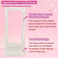5.2ft Tall Life Size Stand-in Cardboard Cutouts Doll Photo Booth Props for Do…
