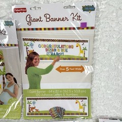 Safari Jungle Baby Shower Decor Bundle Gender Neutral Banner Fisher Price Set